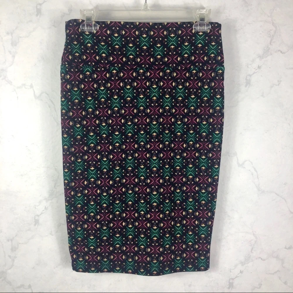 [LuLaRoe] Diamond Flower Patterned Skirt